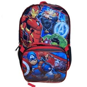 Marvel Avengers Backpack With Lunch Bag